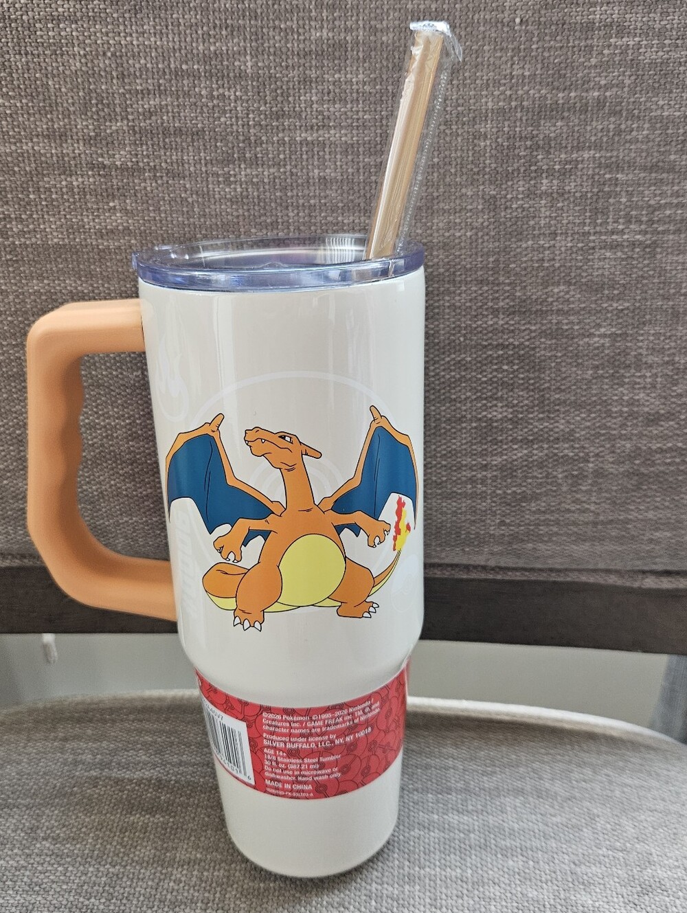 Pokemon Charizard Stainless Steel Tumbler 30oz. New